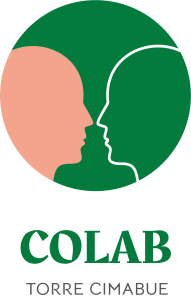 Logo CoLab torre cimabue brescia versione verticale